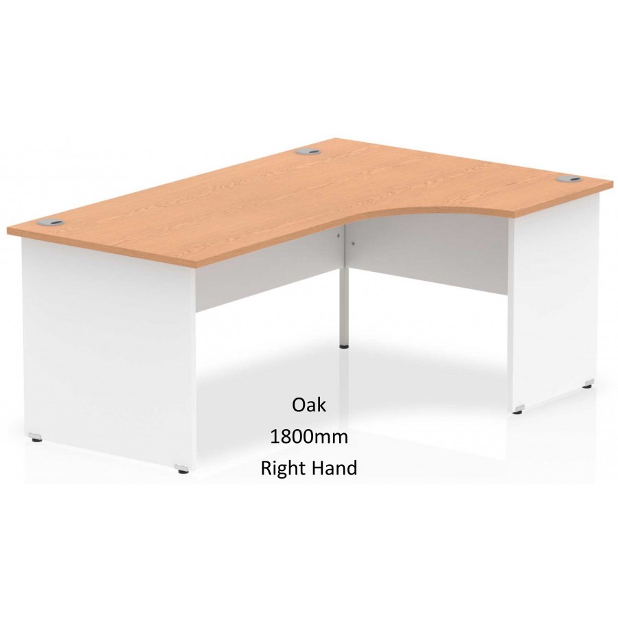 Rayleigh Two Tone Panel End Corner Office Desk